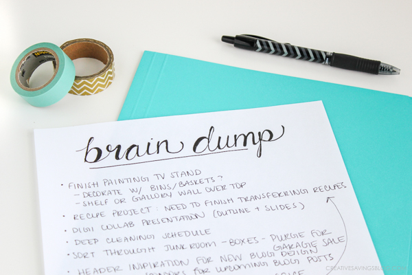 brain-dump-page